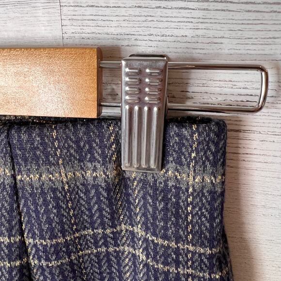 ModCloth Skirt Womens SZ Small Blue Sweet Silver Linings Plaid Mini School Girl - Picture 8 of 9